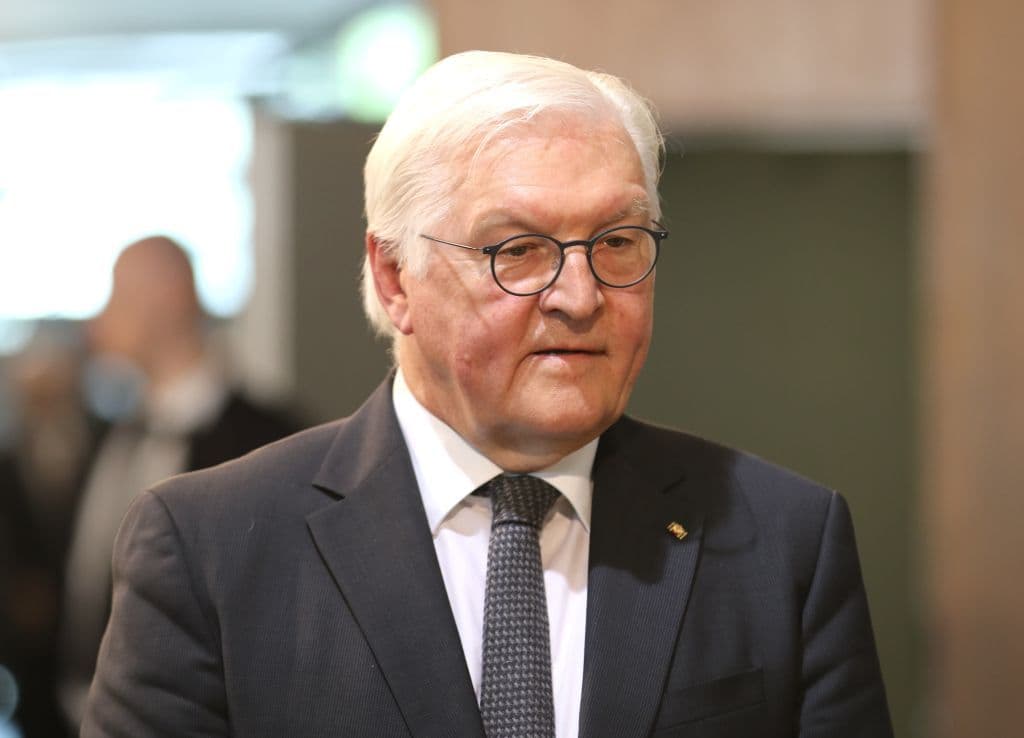 Bundespräsident Frank-Walter Steinmeier im Theater und Konzerthaus in Solingen.