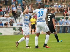 Am Freitagabend musste sich der Solinger A-Ligist Post SV im Pokal dem Drittligisten MSV Duisburg mit 0:7 geschlagen geben. Rund 2.000 Zuschauer verfolgten die Partie im Walder Stadion. (Foto: SolingenMagazin)