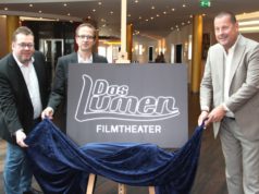 Das "Lumen" in den Clemens-Galerien setzt auf Lasertechnologie. Die Betreiber (v.li.) Lutz Nennmann, Frank Lichtenberg und Meinolf Thies. (Archivfoto: © B. Glumm)