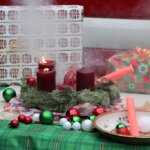Ein Adventskranz fängt Feuer - 1. (Foto © Sandra Grünwald)