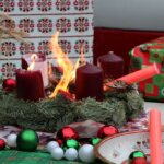 Ein Adventskranz fängt Feuer - 2. (Foto © Sandra Grünwald)