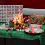Ein Adventskranz fängt Feuer - 4. (Foto © Sandra Grünwald)