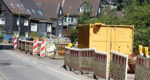 Die arbeitstägliche Vollsperrung der Eschbachstraße muss voraussichtlich bis Mitte Juni 2018 verlängert werden. (Archivfoto: © Bastian Glumm)