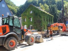 In Unterburg rollen demnächst wieder die Bagger: Es folgen der letzte Abschnitt zum Hochwasserschutz sowie der Umbau der Ortsdurchfahrt. (Archivfoto: © Bastian Glumm)