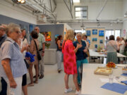 Am vergangenen Samstag fand im Atelier Silke Widenka die Vernissage der Ausstellung „Kunstvoll“ statt. (Foto: © Martina Hörle)