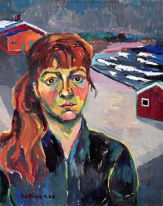 Bettina Heinen-Ayech (1937-2020): Dänisches Selbstbildnis, 1958. (Foto: © Daniela Tobias)