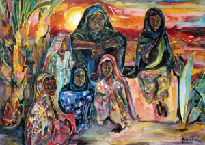 Bettina Heinen-Ayech (1937-2020) Mädchen in der Wüste, 1962. (Foto: © Daniela Tobias)