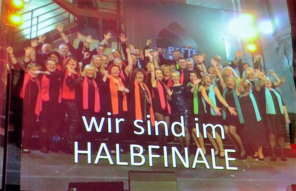 Am Samstag hatte sich unisono beim Wettbewerb „bester Chor im Westen“  in Duisburg beteiligt. Jetzt steht das Halbfinale an. (Foto: © Martina Hörle)