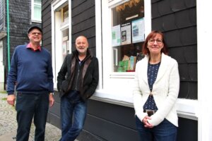 Michael Itschert, Andreas Struve und Daniela Schwaner bringen viel Herzblut in die Autorenvereinigung ein. (Foto © Saga Grünwald)
