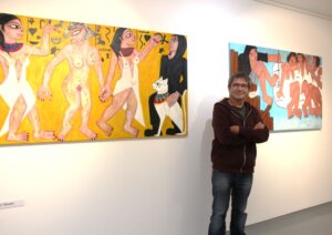 David Ribeiro widmet sich in seinen Werken den Frauen, die die Zeit erobern. (Foto © Sandra Grünwald)