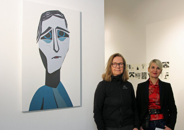 Gabi Rottes und Anja Kreitz (v.l.) von der Künstlergruppe DIE WEISSE WAND freuen sich auf die Ausstellung 