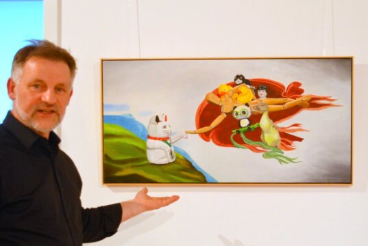 In seiner neuen Ausstellung wirft Dirk Balke einen interessanten Blick auf die Kunst und stellt die Frage, wie sich traditionelle Themen in die Gegenwart übertragen lassen. (Foto: © Martina Hörle)