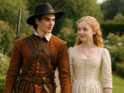 Angel und Allison 1643 in England. "Engelsklinge" wurde von der ukrainischen Autorin Svitlana Glumm verfasst. (Bild: Open AI)