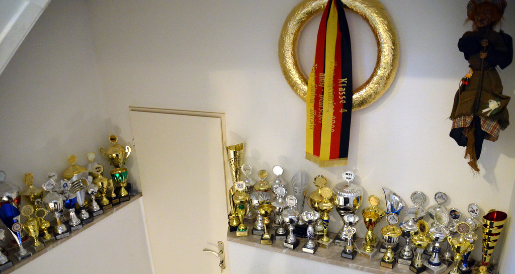 Der erfolgreiche Fünfzehnjährige hat mittlerweile rund 150 Pokale gewonnen. (Foto: © Martina Hörle)
