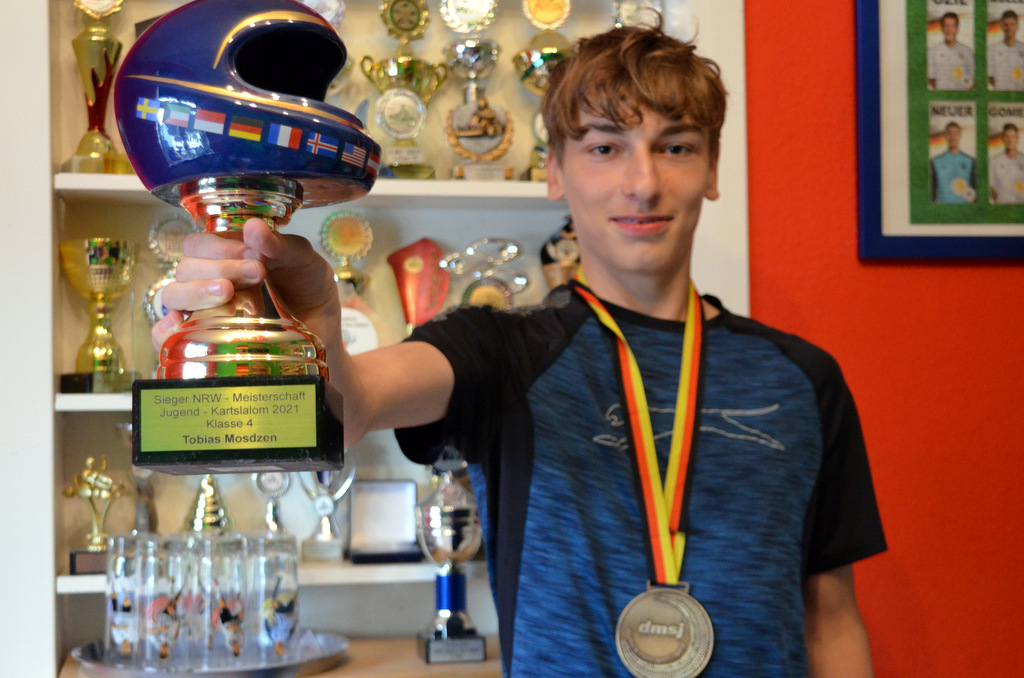 Bereits im vergangenen Jahr siegte der Jungfahrer beim NRW-Jugend-Kartslalom. (Foto: © Martina Hörle)