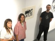 Vier Kunststudenten der Hochschule für Grafik und Buchkunst Leipzig zeigen ihre Ausstellung „Kontakt“ in der Galerie SK. (Foto © Sandra Grünwald)