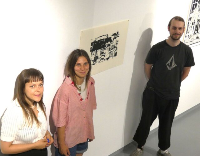 Vier Kunststudenten der Hochschule für Grafik und Buchkunst Leipzig zeigen ihre Ausstellung „Kontakt“ in der Galerie SK. (Foto © Sandra Grünwald)