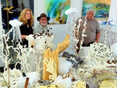 Eventmanagerin Petra Krötzsch, Régis Noël und Peter Amann vom Güterhallenverein warten schon gespannt auf die kommende Lichternacht. (Foto: © Martina Hörle)