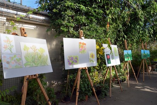 Die diesjährige Ausstellung der Malgruppe im Botanischen Garten ist bis zum 21. Oktober in den Schauhäusern zu besichtigen. (Foto: © Martina Hörle)