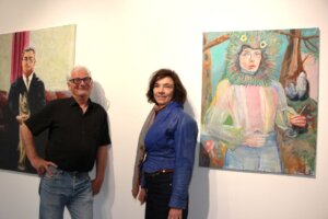 Michael Klette befasst sich mit dem Heldenbild und Stephanie Eickmeyer mit den eigenen Masken. (Foto © S. Grünwald)