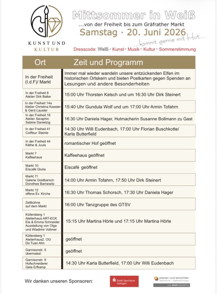 Programm am Samstag