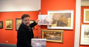 Im Kunstmuseum Dortmund hatte Dirk Balke eine erstaunliche Entdeckung gemacht. Zwei Ansichten des Malers de Leuw waren Ausschnitte aus einem großen Gesamtwerk von Andreas Achenbach. (Foto: © Martina Hörle)