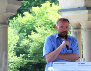 Gregor Ahlmann, Geschäftsführer des Schlossbauvereins freute sich: „Jetzt dürfen wir eine Anlage betreiben, die auf der Höhe der Zeit ist.“ (Foto © Sandra Grünwald)