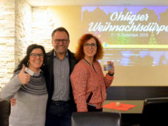 Freuen sich über den gelungenen Start der Ohligs App (v. li. Anita Ranzan, Jörg Bergmann, Gloria Göllmann) (Foto: © Martina Hörle)