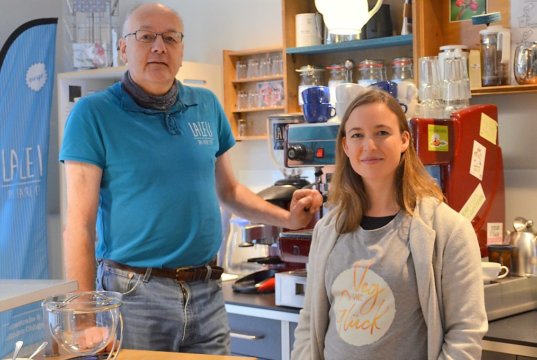 Harald Raffalski und Rosa Gonsior warten schon gespannt auf den Tag der Eröffnung. (Foto: © Martina Hörle)