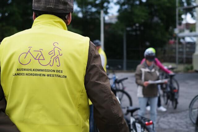 Die Auswahlkommission des Landes Nordrhein-Westfalen begutachtete Solingen vor Ort bei einer Rad- und Fußtour, bevor die Entscheidung über die Aufnahme in die AGFS NRW fiel. (Foto: © Stadt Solingen)