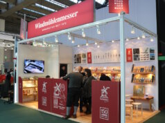 Solinger Unternehmen zeigen Stärke auf der Ambiente in Frankfurt Messestand (Jahr 2023) der Solinger Messermanufaktur Robert Herder (Windmühlenmesser) auf der Ambiente in Frankfurt. Das Unternehmen präsentiert seine Produkte dieses Mal in Halle 8.0, Stand F40. (Archivfoto: © Bastian Glumm)