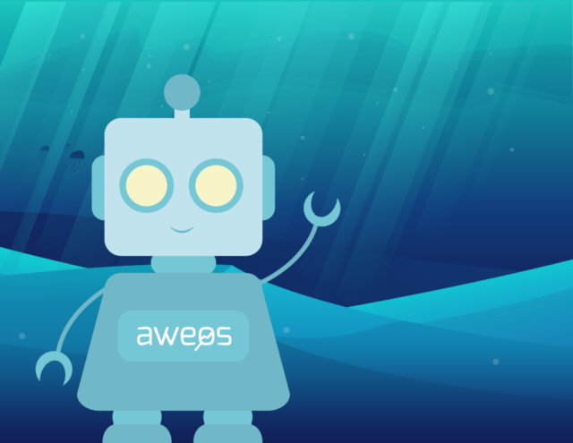 Der AWEOS Facebook-Chatbot heißt Ava und nimmt Besucher in den Alltag der Solinger Werbeagentur mit. (Bild: © AWEOS)