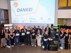 Das Startup „Choosy“ setzte sich beim 15. Berg-Pitch von Solingen.Business durch und konnte sowohl die Jury als auch das Publikum überzeugen. (Foto: © Solingen.Business | Daniel Rüsseler)