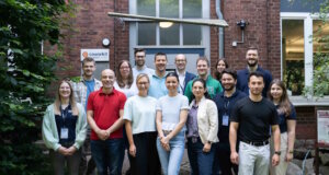Startups: Teilnehmerinnen und Teilnehmer der achten Tour des bergsteiger-accelerator mit Team Solingen.Business beim Auftakt im coworkit – Gründer- und Technologiezentrum Solingen. (Foto: © Solingen.Business)
