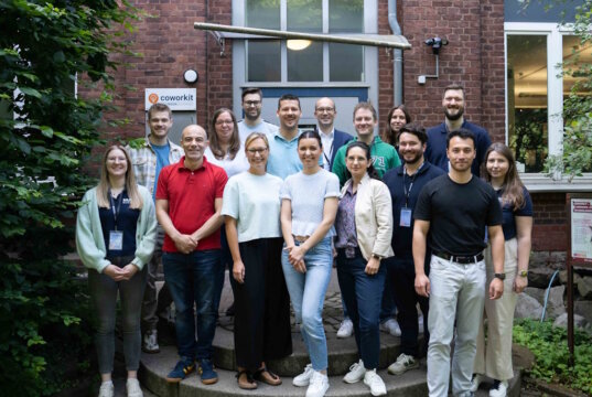 Startups: Teilnehmerinnen und Teilnehmer der achten Tour des bergsteiger-accelerator mit Team Solingen.Business beim Auftakt im coworkit – Gründer- und Technologiezentrum Solingen. (Foto: © Solingen.Business)
