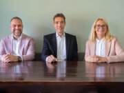 Das neue Geschäftsführungsteam der Diakonie Bethanien (v.l.): Dr. Marc Deffland (Vorsitz), Dr. Stephan Ricken und Natalie Schaffert. (Foto: © Katrin Küllenberg/Diakonie Bethanien)