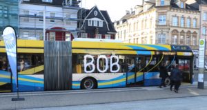 Seit Ende Oktober 2019 sind die ersten BOBs in Solingen auf der Linie 695 unterwegs. (Foto: © Bastian Glumm)