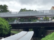 An der Brücke Bismarckstraße am Bahnhof Mitte finden von Sonntag, 22. Juni, bis voraussichtlich Donnerstag, 26. Juni, Brückenbauarbeiten statt. (Foto: © Stadt Solingen)