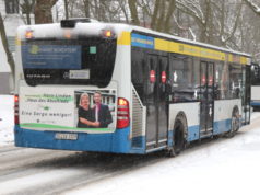 Trotz Schnee und Eis fahren in Solingen die Busse, es kommt jedoch auf allen Linien zu Verspätungen. (Foto: © Bastian Glumm)