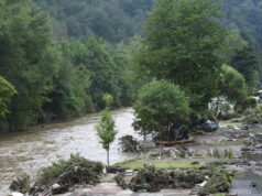 Das Hochwasser hat den Campingplatz in Glüder komplett verwüstet. (Foto: © Stadt Solingen)