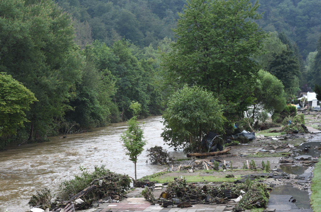 Das Hochwasser hat den Campingplatz in Glüder komplett verwüstet. (Foto: © Stadt Solingen)