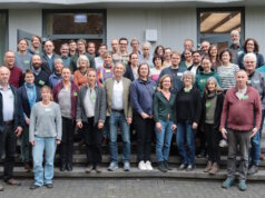 Vertreterinnen und Vertreter der Biologischen Stationen in NRW während der Mitgliederversammlung in Schwerte, bei der alle 40 Stationen vertreten waren. (Foto: © Ance Umalasa)