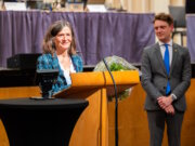 Dagmar Becker wurde jetzt im Solinger Stadtrat verabschiedet. Nach zehn Jahren als Beigeordnete endet ihre Amtszeit am 15. Mai. (Foto: © Stadt Solingen)
