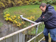 Digitales Hochwasserfrühwarnsystem im Bergischen Land: Sensor am Schellenbecker Bach in Wuppertal. (Foto: © Wupperverband)
