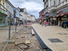 Die Bauarbeiten auf der Düsseldorfer Straße in Ohligs gehen in die nächste Phase. (Foto: © Bastian Glumm)