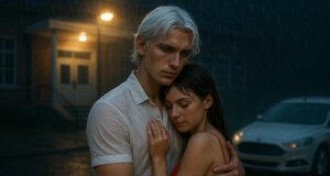 Wionot und Emma sind ein Liebespaar. "Engelsklinge" wurde von der ukrainischen Autorin Svitlana Glumm verfasst. (Bild: Open AI)