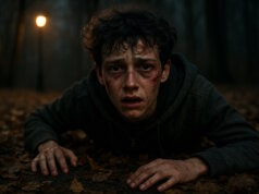 Ian wurde damals von unbekannten Männern zusammengeschlagen. "Engelsklinge" wurde von der ukrainischen Autorin Svitlana Glumm verfasst. (Bild: Open AI)