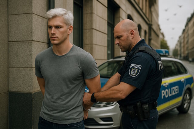 engelsklinge-buch-2-kapitel-15.7 Wionot wird in Düsseldorf von der Polizei festgenommen.