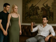 Angie und Niku treffen Adrian in San Francisco. "Engelsklinge" wurde von der ukrainischen Autorin Svitlana Glumm verfasst. (Bild: Open AI)