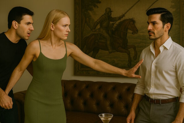 Angie und Niku treffen Adrian in San Francisco, es kommt zum Streit. 